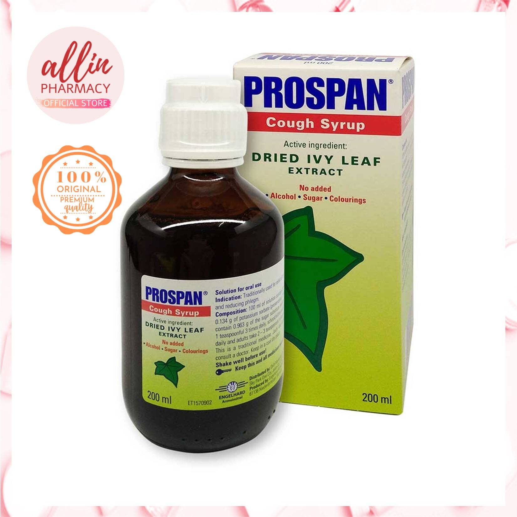 Prospan Cough Syrup 200ml (EXP 10/25)