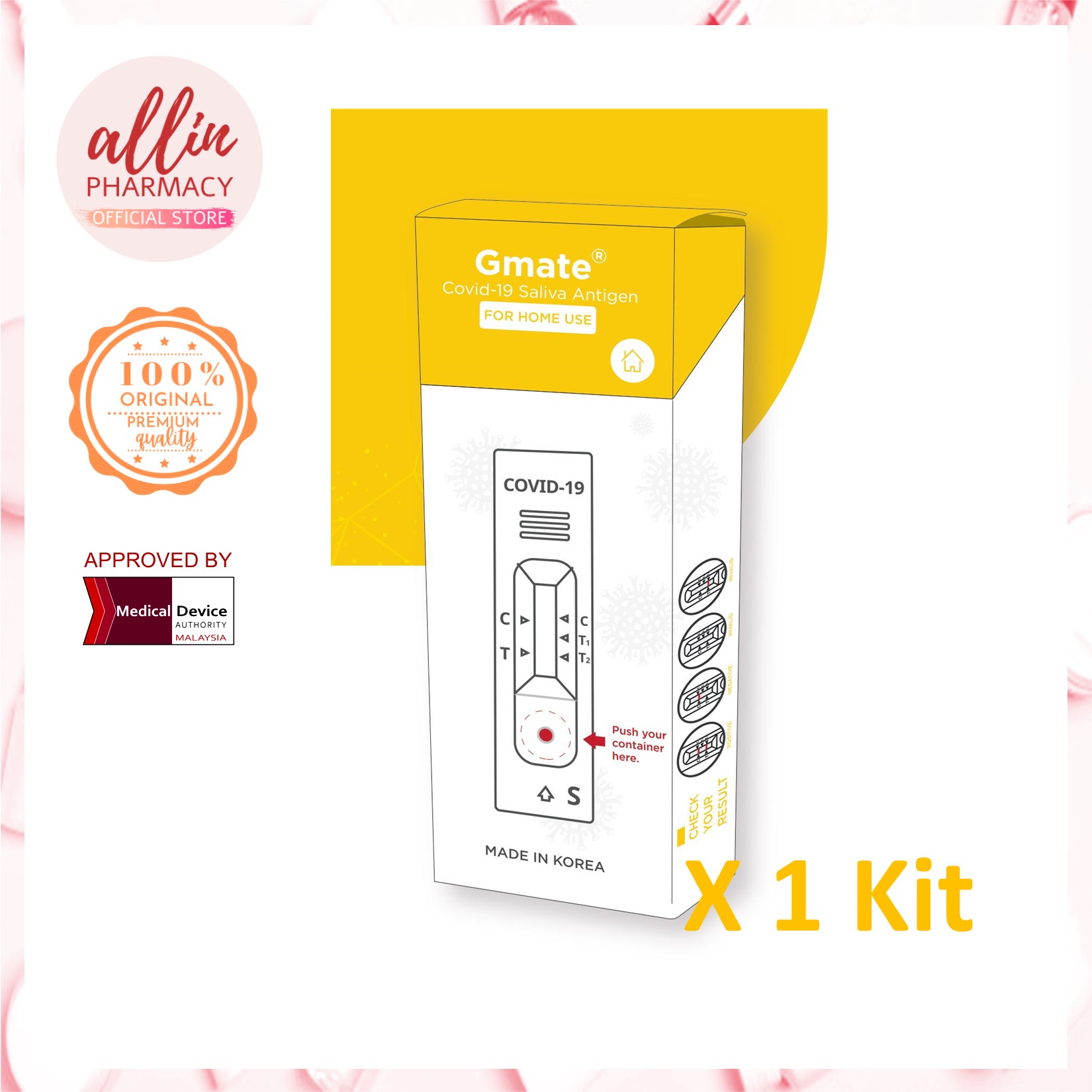 GMate Saliva Antigen Test Kit 1's